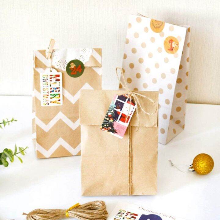 24-sets-christmas-calendar-bags-1-24-calendar-kraft-paper-candy-bag-xmas-party-bags