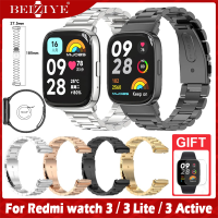 วัสดุ สแตนเลสสตีล สายนาฬิกา สายนาฬิกาข้อมือสำหรับ For Xiaomi Redmi Watch 3 สาย For Redmi Watch 3 Active สาย Redmi Watch 3 Lite สาย For Xiaomi Redmi Watch3 สาย