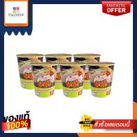 มาม่าคัพ บะหมี่กึ่งสําเร็จรูป รสหมูสับต้มยำน้ำข้น 60 กรัม x 6 ถ้วยMama Cup Instant Noodle Creamy Tomyum Pork 60 g x 6