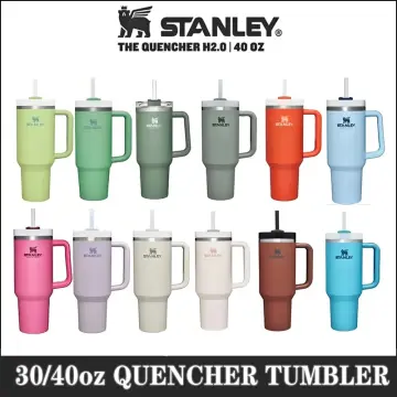 Original Stanley 40oz/1.1L Quengher H2.0 Tumbler With Straw Lids Stainless  Steel Coffee Termos