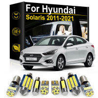 ไฟ LED ภายในรถสำหรับ Hyundai Solaris Hatchback 2011 2013 2014 2016 2018 2020 2021อุปกรณ์เสริมรถยนต์โคมไฟโดมในร่ม