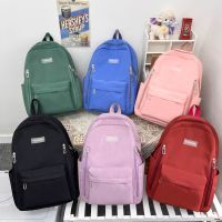 Unisex Travel Laptop Backpack Solid Color School Bookbag Large Capacity with Side Pockets Adjustable Strap for Travel Outdoors 【AUG】