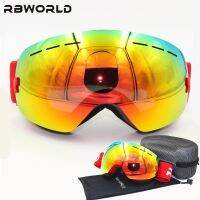 New brand Ski Goggles Double Lens UV400 Anti-fog Adult Snowboard Skiing Glasses Women Men Snow Eyewear with box