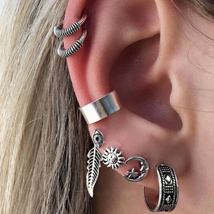 hot-sale-new-punk-style-earring-sets-ethnic-bohemia-ear-clip-stud-earrings-for-women-feather-leaf-owl-earrings-wholesale-2023