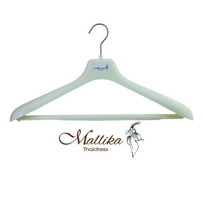 Wide Shoulder Plastic Hangers 3 Pack White color, with Pants Bar, Plastic Suit Hanger Coat Hanger for Closet,360° Swivel