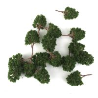 20pcs Model Tree 7.5cm Green Train Railroad Architecture Diorama N Scale for DIY Crafts or Building Models