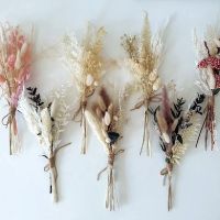 ❡ Wedding Supplies Pampas Fall Decor Preserved Natural Dried Mini Bouquet Country Wedding Decorative Table Decoration Accessories