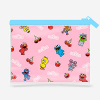 SST3 กระเป๋าพลาสติกซิปรูด Sesame Street Squad Zipper PVC Bag W25xH18 cm PK