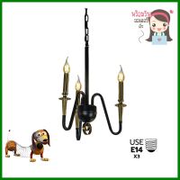 ไฟช่อ BEC K053-3 สีดำ/ทอง 3 หัวCHANDELIER BEC K053-3 BLACK/GOLD 3-LIGHT **ขายดีที่สุด**