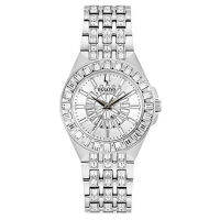 Bulova Ladies Crystal Phantom Stainless Steel 3-Hand Quartz Watch, 110 Baguette Crystals Style: 96L278