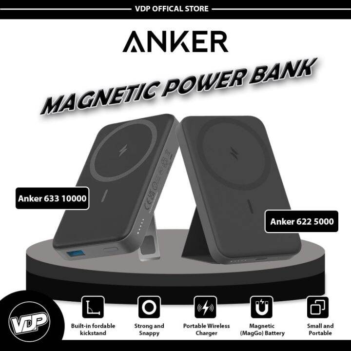 Anker 622 / 633 Magnetic Wireless Charger (MagGo) 2-in-1 Wireless ...