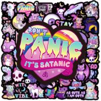 10/30/50PCS Purple Gothic Dark Series Horror Cartoon Sticker DIY Phone Laptop Luggage Skateboard Graffiti Decals Fun for Kid Toy Stickers