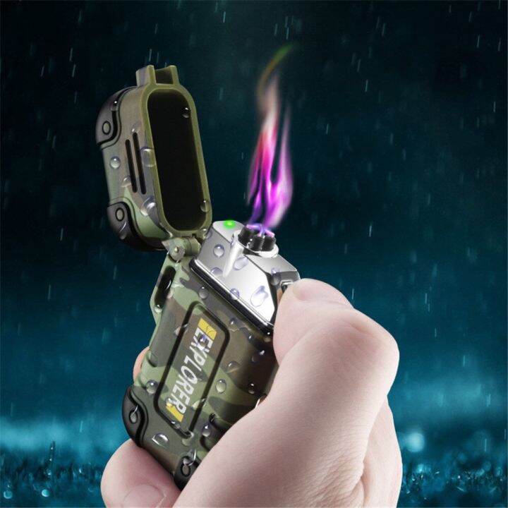 zzooi-outdoor-waterproof-electronic-lighter-portable-usb-charging-plasma-dual-arc-igniter-smoking-accessories-camping-tools