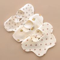 【CC】 Baby Bibs for Muslin Cotton Infant Burp Breastplate Bavoir Bébé Mother Kid Baberos Bebe 6 Layer