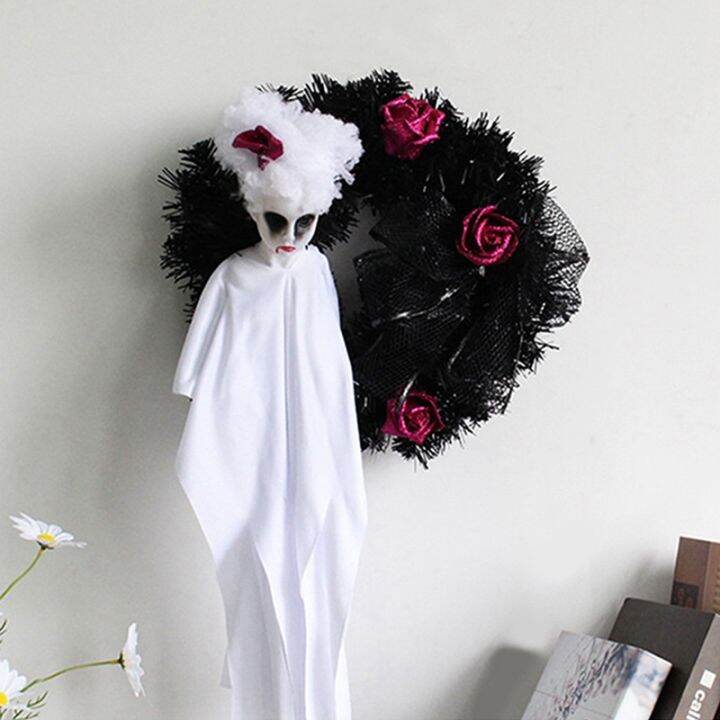 halloween-decorations-door-decor-hanging-ghost-horror-party-garland-ornaments-wreath-ghost-for-home-party