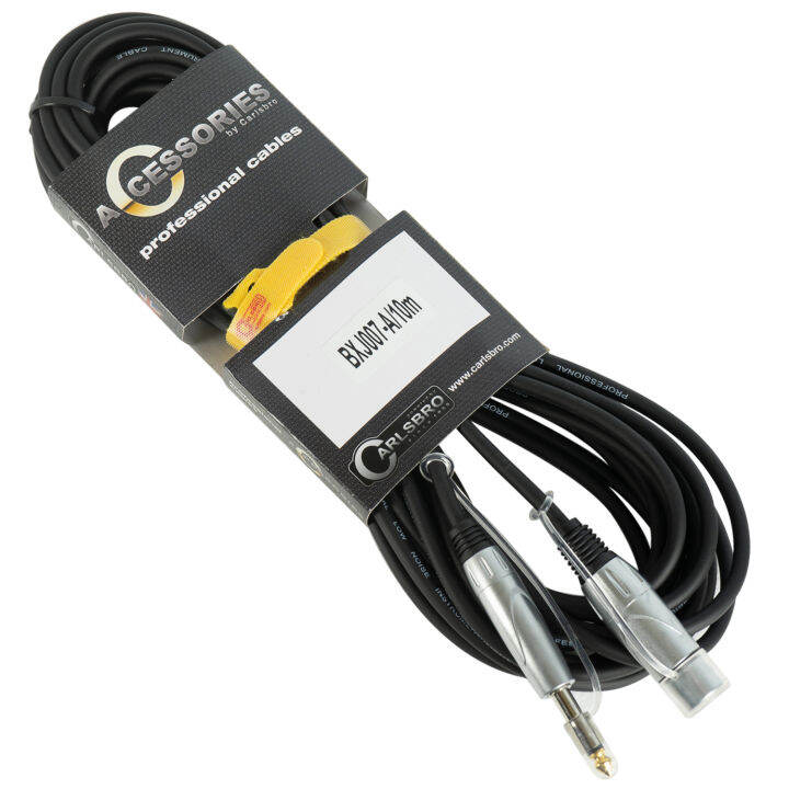 carlsbro-สายไมค์-phone-jack-to-xlr-ตัวเมีย-10-เมตร-รุ่น-bxj007a-10m-phone-jack-to-xlr-female-mic-cable-สายไมโครโฟน-สายแคนนอนตัวเมีย-สายแจ็ค-cannon-แถมฟรีที่รัดสาย