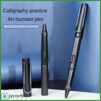 JAYNEBIO ปากกาหมึกปลายโค้งแข็งปากกาหัวแร้ง0.7/1.0มม. แก้ไขท่าทางปากกาคัดลายมือหมึกสำหรับธุรกิจของขวัญนักเรียน4ชิ้น