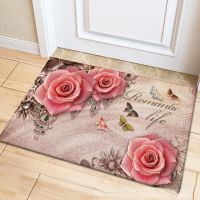 【CC】﹍✗✻  Entrance Door Pastoral Printed Room Rugs In The Bedroom Tapis