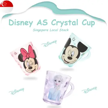 Disney Frozen Elsa Princess Cup Cute Cartoon Mickey Minnie Milk Juice Cups  AS Crystal Cup Mouthwash Cup