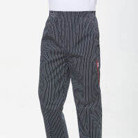 Chef Trousers Food Service Checked Striped Pants Elastic Peppers Restaurant Kitchen Pants Bakery Stretch Work Wear Uniform Cook