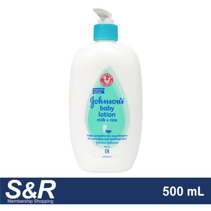 Johnson's Baby Lotion Milk and Rice 500mL Lazada PH