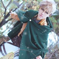 ✿✣ ชุดคอสเพลย์ สำหรับทุกเพศ ขนาดฟรีไซซ์Halloween New Anime Green Attack on Titan Cape Cloak Costume