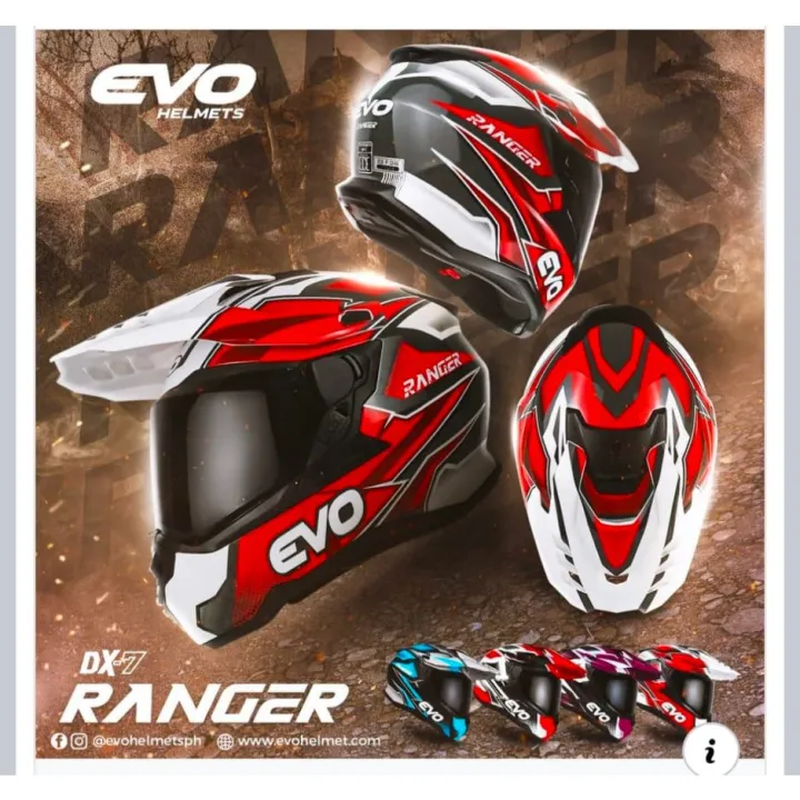 Explosive models EVO DX7 RANGER Dual Sport Full Face Helmet with Free