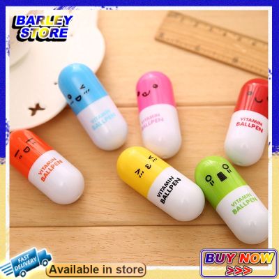 【Barley】น่ารัก Expression pill escopic ปากกาปากกาลูกลื่นปากกาการ์ตูน Creative pill ปากกาแคปซูลปากกาสำรองปากกาเขียนเครื่องเขียนนักเรียน