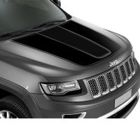 JHTJHNDTGFJHND Bonnet Hood Scoop สติกเกอร์รถสำหรับ Jeep Grand Cherokee 2011-2015 2016 2017 2018 2019 2020 2021 Stripe Racing กราฟิกไวนิล Decals