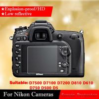 【♘COD Free Cas♘】 uk7asf กระจกเทมเปอร์ปกป้องหน้าจอสำหรับ Nikon D7500 D850 D810 D7100 D7200 D610 D5 D500ฟิล์มป้องกันหน้าจอฟิล์มเหล็ก