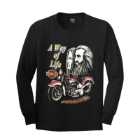 เสื้อยืดแขนยาวฮาเลย์ Harley-Davidson Reproduction (ML) ป้าย USA ผ้าCotton100 ใสสบาย