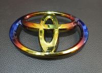 TOYOTA โลโก้โตโยต้า หน้ากระจัง14 CM ไทเททอง (Titanium Gold ) สำหรับโตโยต้า  อัลตีส 07-20 ยารีส 2013-2016 แคมรี่ 2007-2012  For Toyota Yaris 13-16 CAMRY 07-12 corolla altis 2007-2020