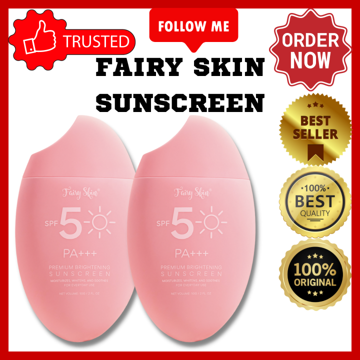 THE ORIGINAL FAIRY SKIN PREMIUM BRIGHTENING SUNSCREEN skin fairy face
