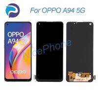 สำหรับ OPPO A94 5G CPH2211อะไหล่ชิ้นส่วนจอสัมผัสแอลซีดีของเครื่องแปลงดิจิทัล A94 5G หน้าจอแสดงผล LCD