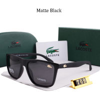 A709 LACOSTE แว่นตากันแดดนักบินสำหรับทั้งหญิงและชาย,แว่นสายตาขับรถกีฬากลางแจ้งกล่องใส่ได้ทั้งผู้ชายและผู้หญิง