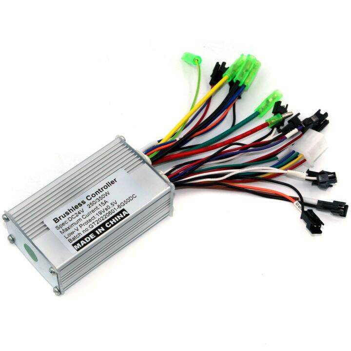 24V 250W Brushless DC Motor Controller E-Bike Controller Dual Mode ...