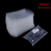 438178 50pcs pillow shape clear PVC candy box packaging gift box wedding party favor