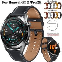 [HOT JUXLLKBKOW 514] สำหรับหัวเว่ยนาฬิกา GT 2 /Pro/ 2E /Gt 46มิลลิเมตรสายหนังแท้วง22มิลลิเมตรสายนาฬิกา GT2 Gt2e สร้อยข้อมือสายนาฬิกาข้อมือสายรัดข้อมือ