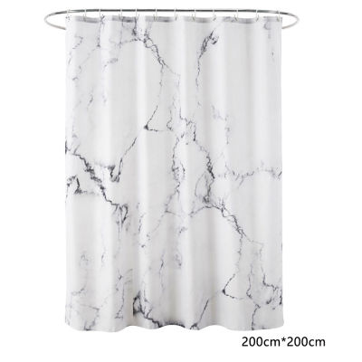 RecabLeght Printed Polyester Waterproof Shower Curtain Bathroom Bathtub Curtains With Hooks Home Decoration 180x200cm180x180cm
