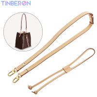 TINBERON ถังกระเป๋าสายคล้องไหล่หนัง Drawstring หดสายปรับใต้วงแขนกระเป๋าสายคล้องกระเป๋าอุปกรณ์ออกแบบหรูหรา