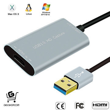 กล่อง HDMI to USB 3.0 HD Capture Card Device Dongle 1080P 60fps (รับประกัน 1 ปี)