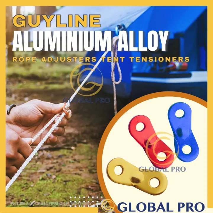 ALUMINIUM Guy Line Adjuster Camping Equipment guyline Camping Rope