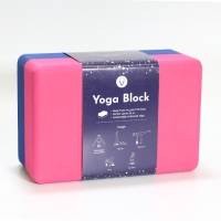 Vaken บล็อกสำหรับเล่นโยคะรุ่น Recycled Foam Yoga Block - Friendship (9" L x 6" W x 4" D)