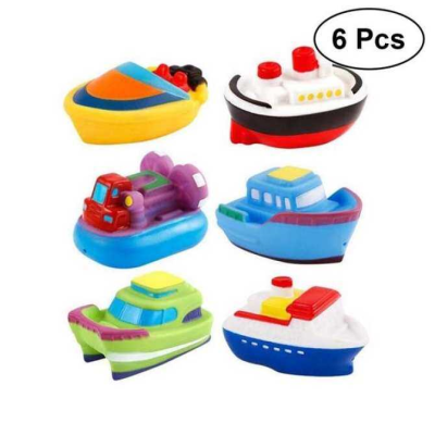 6Pcs Ship Baby Bath Toys Squeeze Sound Bathtime Fun Toys Squirt Water Toy for Babies and Kids