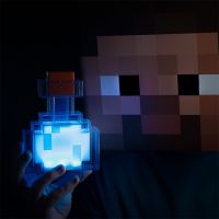 minecraft ไฟฉาย light mc pixel เกม Minecraft อุปกรณ์ต่อพ่วงแขวนผนังชาร์จไฟ led miners lamp เปลี่ยนสีขวด