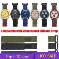 20mm Nylon Strap for Omega MoonSwatch for Omega Seamaster 300 Quick Release Hook And Loop Fastener Watch Accessories