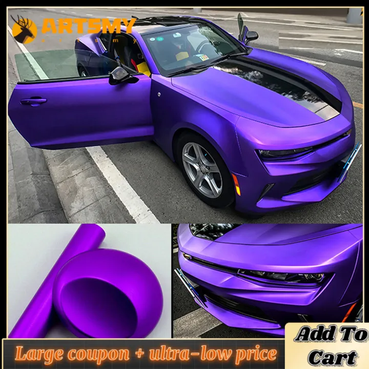 Metallic Matt Chrome Vinyl Wrap Car Film Sticker For Vehicle Styling