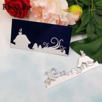 【A HOT】 BeautifulHouseTree Housesingcutting Dies Alinacraft Die Cuts For Card Making สมุด Dies