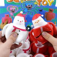 【LZ】▼✶  Tpr Relieve Stress Toys Stress Relief Vent Pressure Cute Cartoon Santa  Squeeze Cup Decompression Toys Fidget Toy Plastic