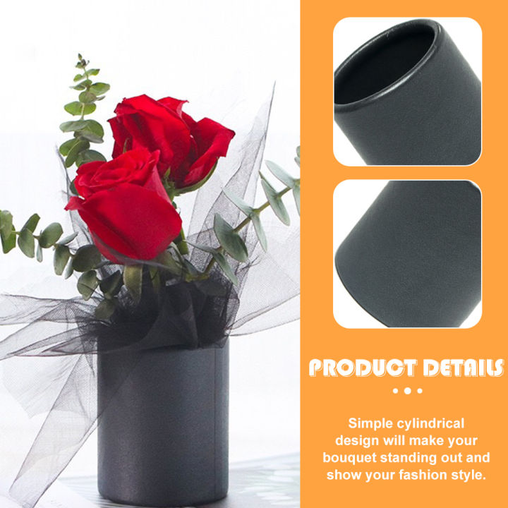 4pcs-round-bouquet-paper-boxes-small-flower-bucket-paperboard-flower-bucket